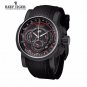 Reef Tiger Outdoor Sport Quartz Watch with Chronograph Date Black Steel Rubber