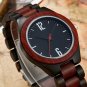 Wooden Quartz Luxury Watch For Men Natural Bamboo Full Wood