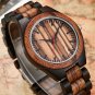 Wooden Quartz Luxury Watch For Men Natural Bamboo Full Wood