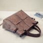 Vintage Lady Handbag Women Shoulder Bag PU Faux Leather Double Exterior Pockets