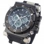 EPOZZ Black Mens Watch Full Steel Army Sport Analog Male Quartz