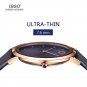 IBSO 7.6MM Ultra-Thin Women  Men's 2018 Fashion Waterproof Quartz Watch