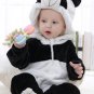 Cute Animals Newborn Baby Hooded Rompers Jumpsuit Warm Pajamas Tiger Bunny Panda