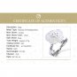 925 Sterling Silver Handmade Clear Flower in the Rain Open Sizable Ring Women