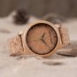 BOBO BIRD Watches Bamboo Couple Men Women Analog Display Couples Cork Leather