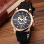 BADACE Men Quartz Watch Luxury Genuine Leather Strap Crystals