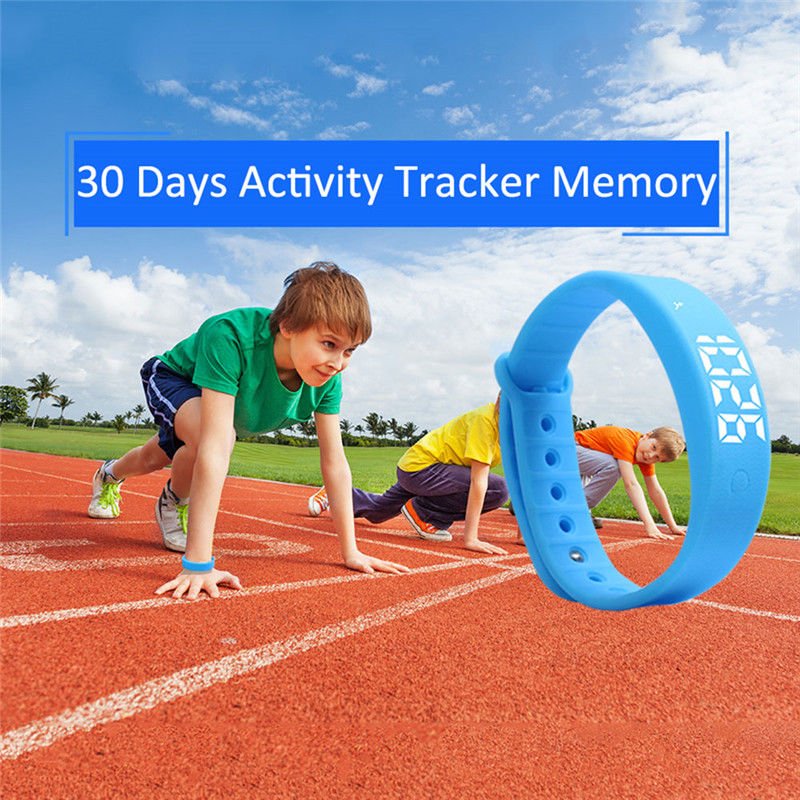 Children Smart Watch 3D Pedometer LED Waterproof Activity Step Track IOS Android