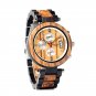 2018 BOBO BIRD Men Wood Band Multi-function Ebony Watch Fashion Quartz Date
