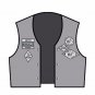 13PCS/ SET MONGOLS NOMAD Biker Vest Embroidered Patch 1% MFFM IN Memory
