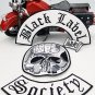 Black Label Society Embroidered Iron Badge/Patch 4pcs Set Back Biker Jacket