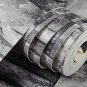 Brick Wall Wallpaper Roll Grey Black Faux Stone Effect Wall Paper Wall Coverings