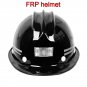FRP Fiberglass Reflective Helmet Front Back Light Socket Hard Safety Hat