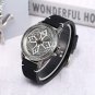 Unique Leather Band Watch Men Carved Antique Cross Wristwatch Montre Homme