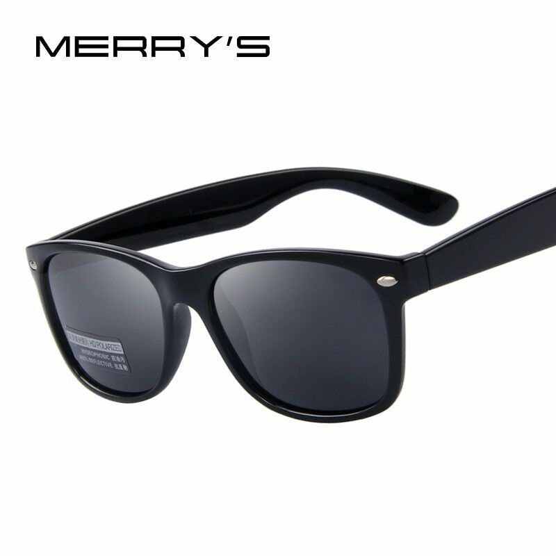MERRYS Men Polarized Sunglasses Classic Men Retro Rivet Shades Designer UV400