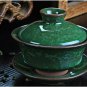Green Coffee Tea Sets Ice Crack Ceramic Teapot Gaiwan Tea Cup Chinese Kung Fu
