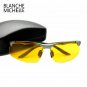 Aluminum Magnesium Rimless Men Sunglasses Polarized Sports Night Vision Driving