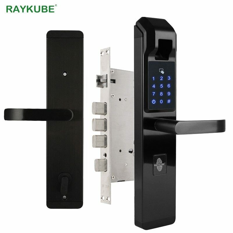 RAYKUBE Biometric Fingerprint Door Lock Intelligent Electronic Password R-FZ3