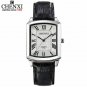 Luxury Men  Women Watch Square Rectangle Dial Leather Couple Gift For Him