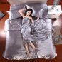100% Pure Satin Silk Bedding Bed Set, King  Queen Size Duvet