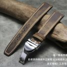 Vintage Handmade Crazy Horse Genuine Leather Watchband Strap 20mm 21mm 22mm