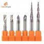 CNC Solid Carbide engraving bits milling cutter woodwork set 3.175mm 6.35mm 6mm