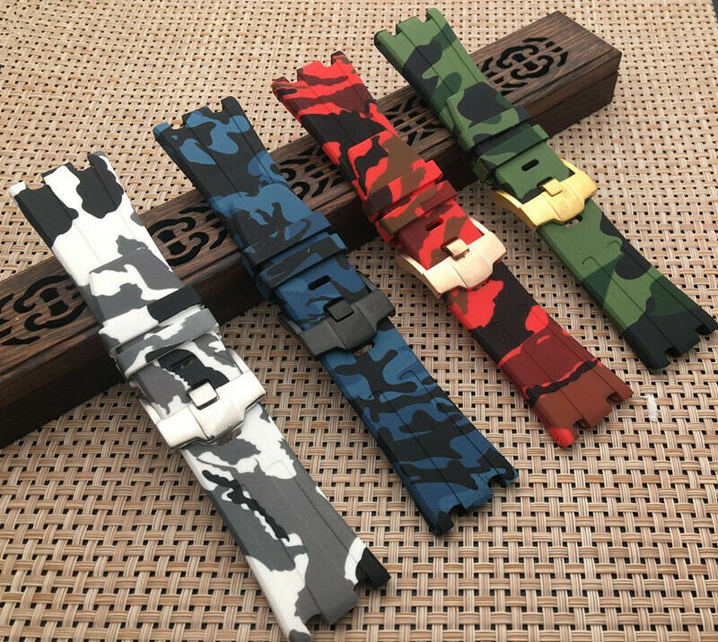 28mm Camo Rubber Strap for Audemars Piguet Royal Oak Offshore & Diver AP
