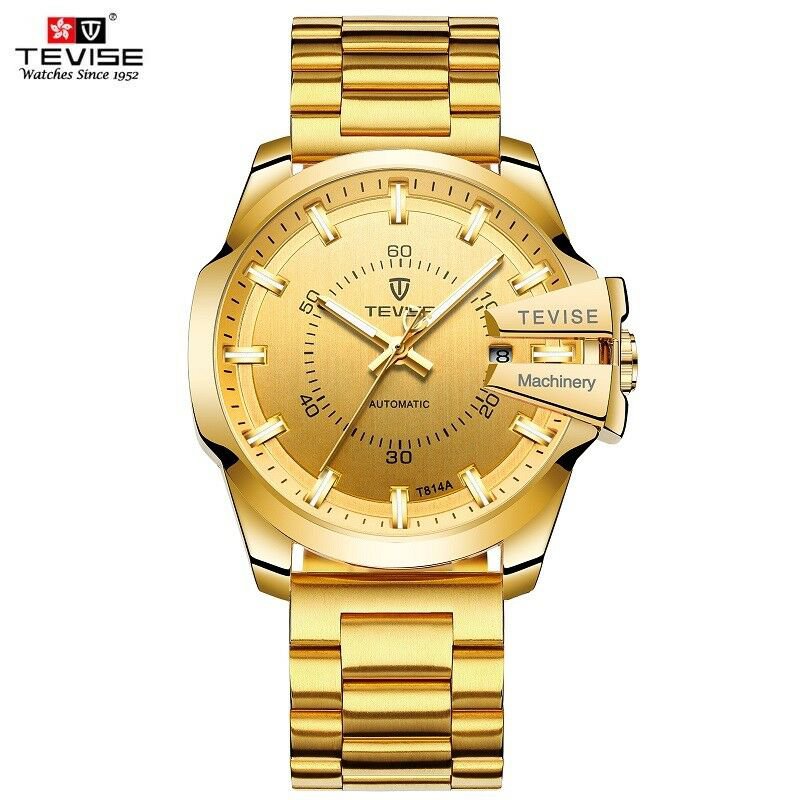 TEVISE Watch Men Luxury Automatic Mechanical Luminous Business Waterproof