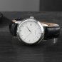 Automatic Self Wind Men Watch Stainless Steel Transparent Back Cover Leather