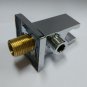 AODEYI Square Handheld Shower Head Holder Water Outlet Elbow Wall Mounted