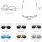 Aluminum Men's Sunglasses Polarized Mirror Lens Red Design Temples