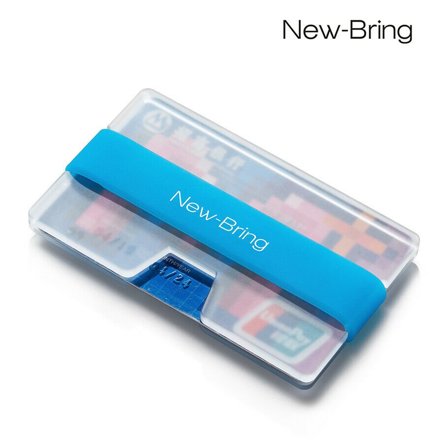 Summer Fluorescence Mini Credit Card Holder Business Card Money Clip ID Holder
