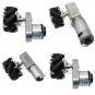 Chihai 4pcs 60mm Aluminium Mecanum Wheels Set Universal Wheels with 4/6/8mm