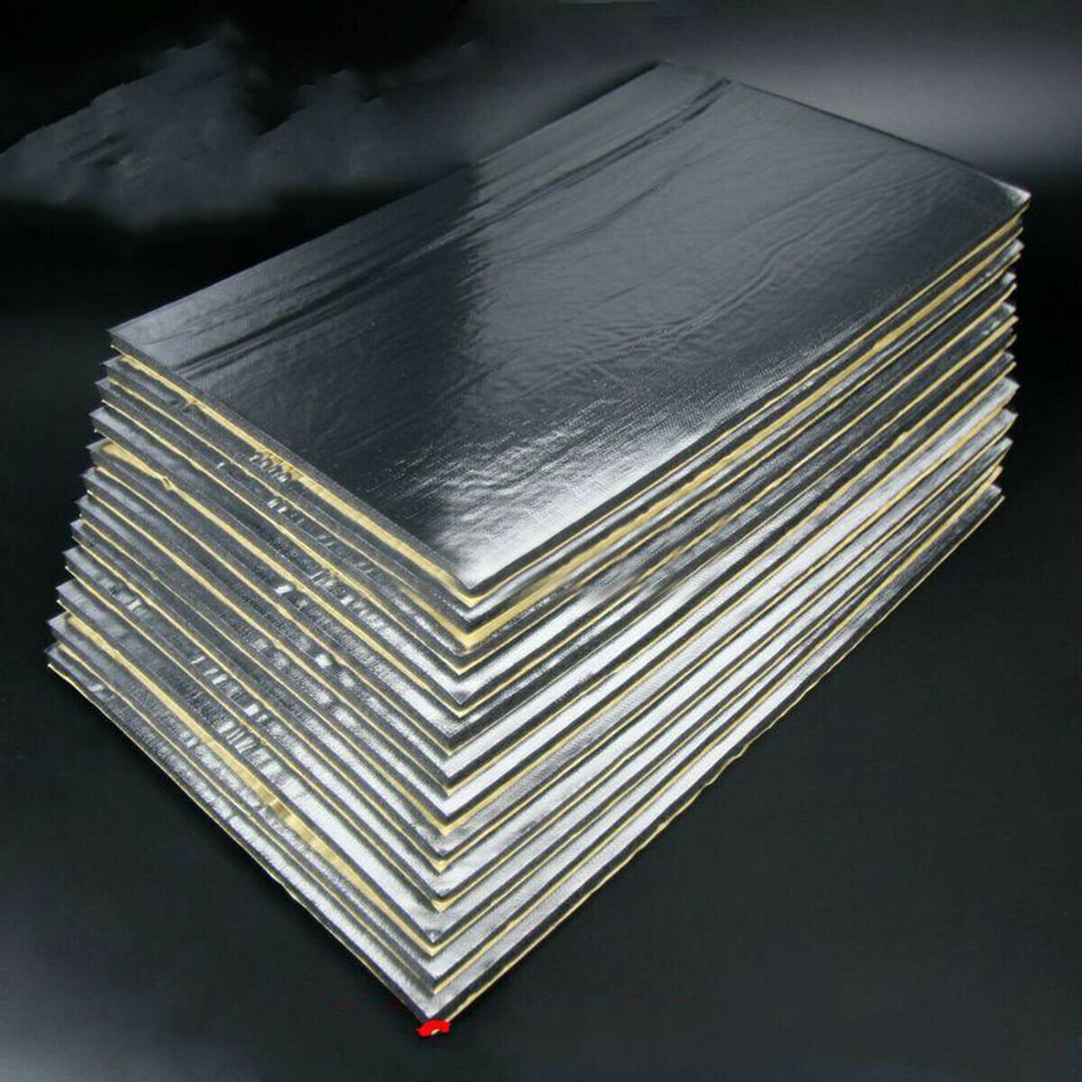 12Pcs 30cmx50cm 5mm Car Van Soundproof Deadening Mat Insulation Closed Cell
