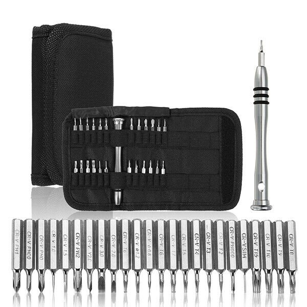25 in 1 Precision Screwdriver Set Torx Canvas Wallet Bag Style for iPhone