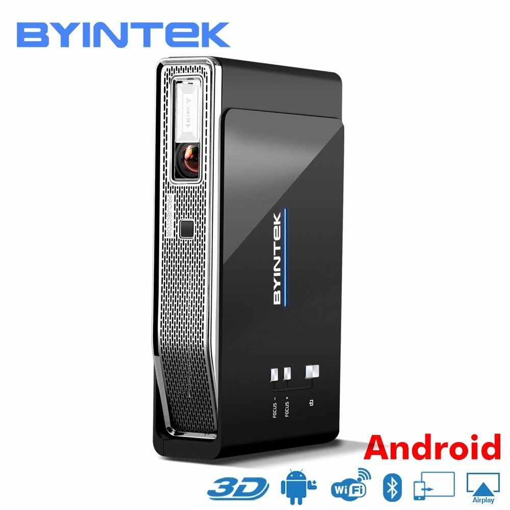 BYINTEK Smart Android WIFI Home Theater Portable 3D Projector Full HD HDMI 4K