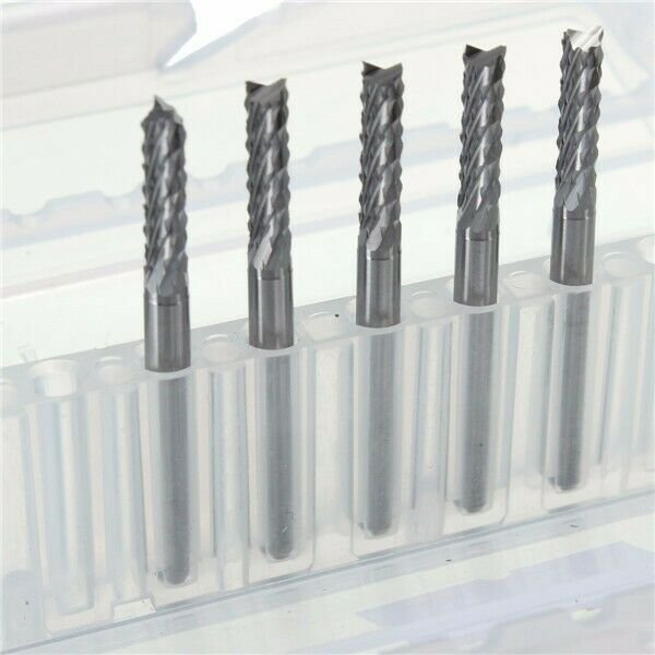5PCS 3mm Micro CNC/PCB Carbide Drill Bit 3.175mm Shank Tungsten Steel Cutter