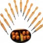 12Pcs Professional Wood Carving Chisel Tools Set Woodwork Sharpening Carpenter