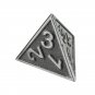 Embossed Steel 7 Pcs Multisided Dice Heavy Metal Polyhedral Dice Set w/ Bag