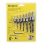Drillpro 7pcs HSS 5 Flute Countersink Drill Bit Set Reamer Woodworking 3-10mm
