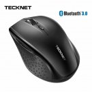 TeckNet Bluetooth Wireless Mouse 2.4g 2600/2000/1600/1200/800 DPI Red Purple ...