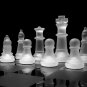 20*20 / 25*25CM High-end Elegant K9 Checker Glass Chess Game Set Home