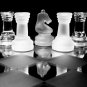 20*20 / 25*25CM High-end Elegant K9 Checker Glass Chess Game Set Home