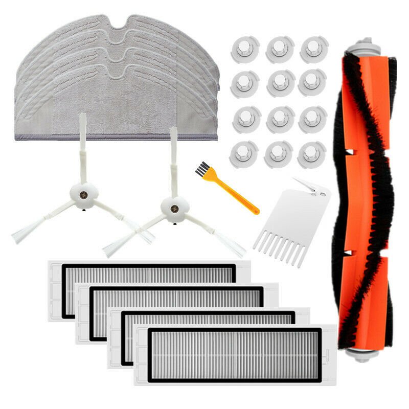 25PCS Main Side Brush HEPA Filters Comb Cleaning Tool Water Tank Filters Mop
