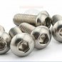 100pcs Stainless Steel Round Head Hex Socket Screws Round Head Bolts Mushroom