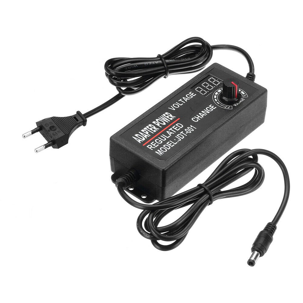 Excellway 3-24V 3A 9-72W Dispay AC/DC Adapter Regulated Power Supply 12V DC