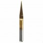 10pcs 0.1mm 10 Degree Flat Bottom PCB Engraving Bits Titanium Coated Carbide