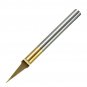 10pcs 0.1mm 15 Degree Titanium Coated Carbide Flat Bottom PCB Engraving Bit CNC
