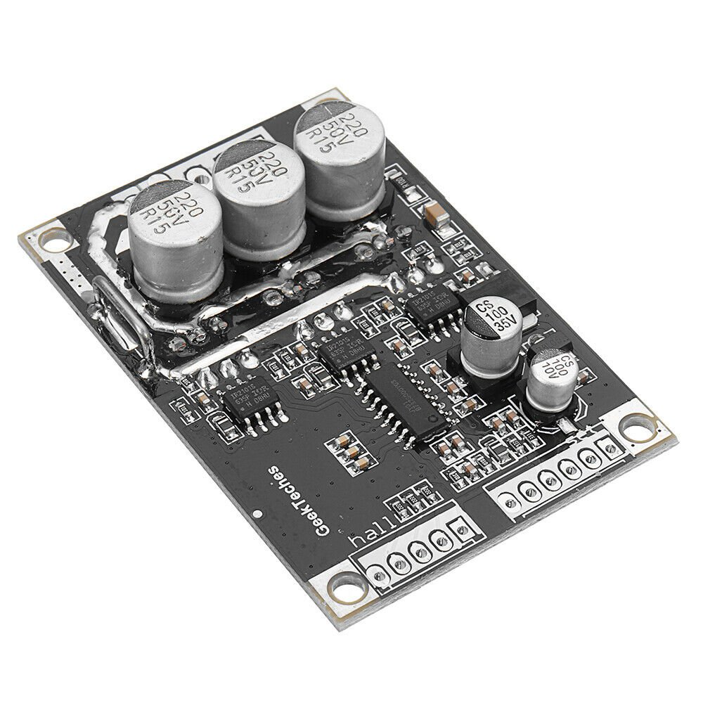 DC 12V-36V 15A 500W Brushless Motor Controller Hall BLDC Driver Board Support