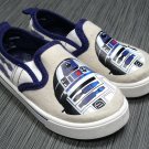 STAR WARS R2-R2 Toddler Girls Boys Slip On CANVAS Shoes Size 7 Clean NICE