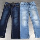 LOT Dark Light Blue Jeans CAT AND JACK Bootcut Pants Girls Size 5 Super Stretch